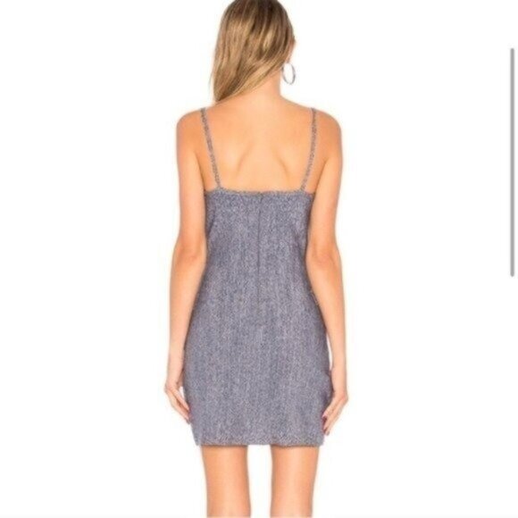 By the Way Heathered Blue Nautical Bandage Mini Dress - Picture 4 of 8